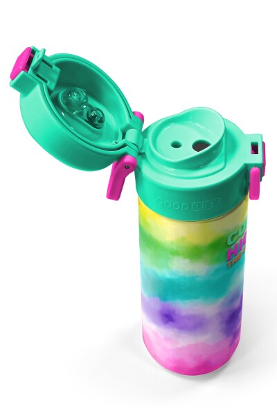 Coral High Kids Renkli Batik Desenli Pipetli ve Direkt İçim Çelik Termos 500 ml 31944 - 3