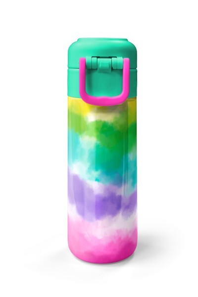 Coral High Kids Renkli Batik Desenli Pipetli ve Direkt İçim Çelik Termos 500 ml 31944 - 7