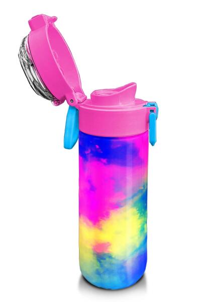 Coral High Kids Renkli Batik Desenli Pipetli ve Direkt İçim Çelik Termos 500 ml 31958 - 6