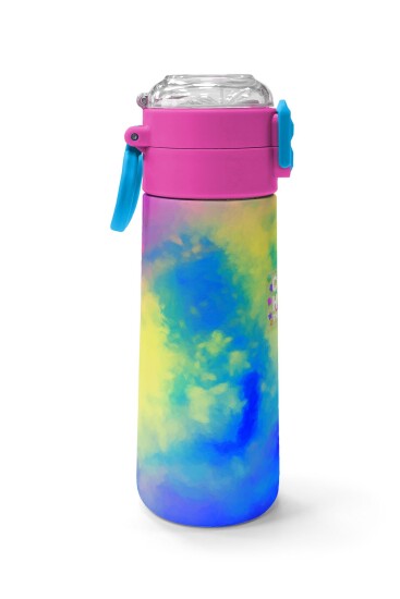 Coral High Kids Renkli Batik Desenli Pipetli ve Direkt İçim Çelik Termos 500 ml 31958 - 2