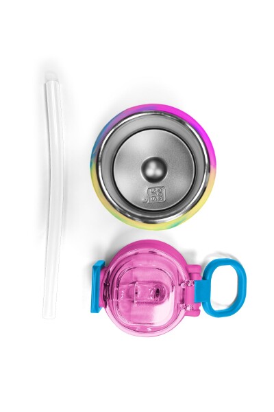 Coral High Kids Renkli Batik Desenli Pipetli ve Direkt İçim Çelik Termos 500 ml 31958 - 7