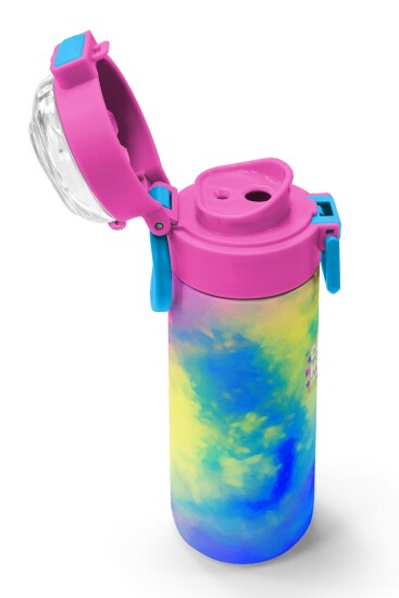 Coral High Kids Renkli Batik Desenli Pipetli ve Direkt İçim Çelik Termos 500 ml 31958 - 6