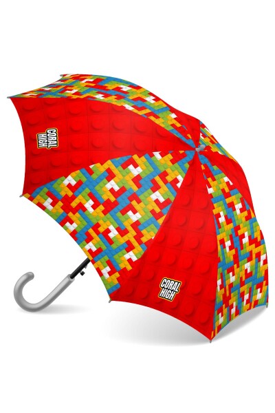 Coral High Kids Renkli Blok Desenli Çocuk Şemsiyesi 12675 - 1