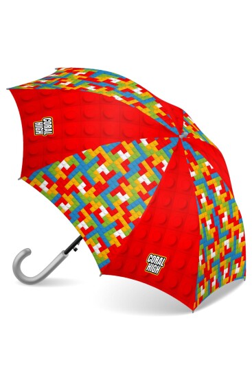 Coral High Kids Renkli Blok Desenli Çocuk Şemsiyesi 12675 - Coral High KIDS