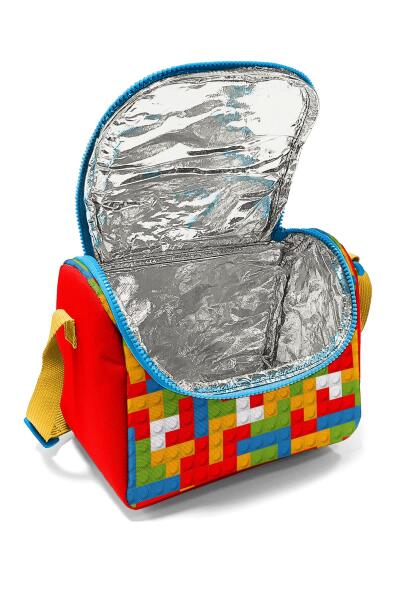 Coral High Kids Renkli Blok Desenli Thermo Beslenme Çantası 11791 - 4