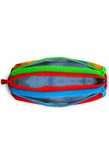 Coral High Kids Renkli Blok Desenli Üç Bölmeli Kalem Çantası 22091 - 4