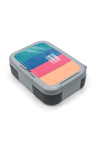 Coral High Kids Renkli Çizgi Desenli Paslanmaz Çelik Beslenme Kabı 39186 - 2