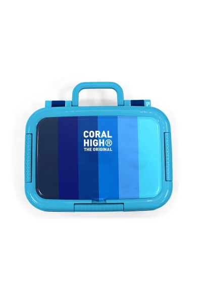 Coral High Kids Renkli Çizgi Desenli Paslanmaz Çelik Beslenme Kabı 39202 - 5