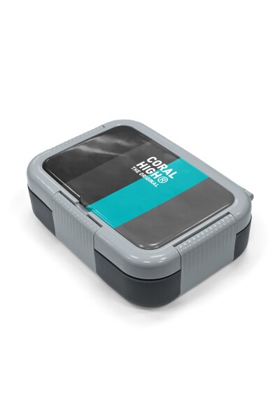 Coral High Kids Renkli Çizgi Desenli Paslanmaz Çelik Beslenme Kabı 39203 - 2