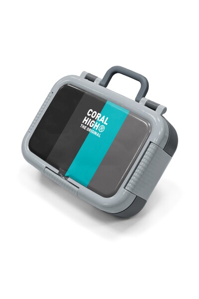 Coral High Kids Renkli Çizgi Desenli Paslanmaz Çelik Beslenme Kabı 39203 - 1