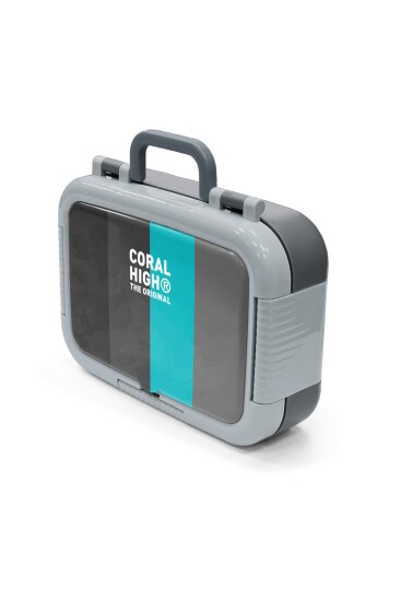 Coral High Kids Renkli Çizgi Desenli Paslanmaz Çelik Beslenme Kabı 39203 - 4