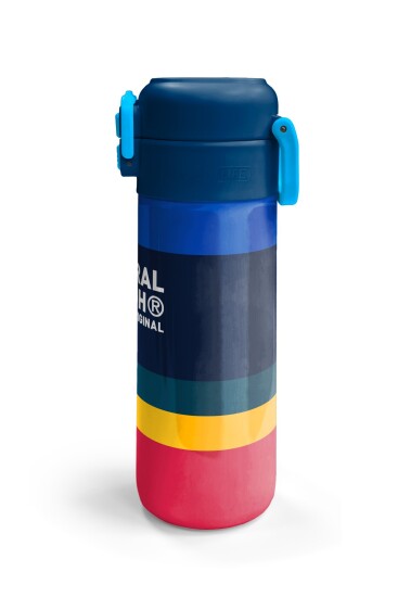 Coral High Kids Renkli Çizgi Desenli Pipetli ve Direkt İçim Çelik Termos 500 ml 38122 - 6