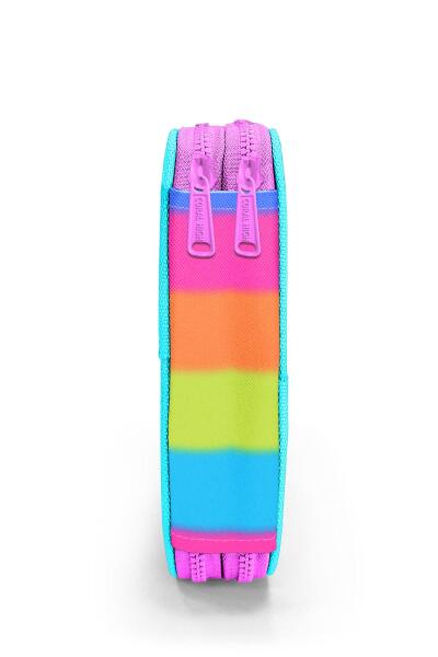 Coral High Kids Renkli Çizgili Çift Katlı Kalem Çanta 11140 - 8