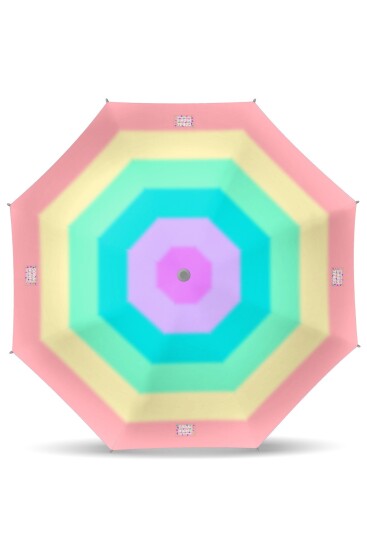 Coral High Kids Renkli Çizgili Desenli Çocuk Şemsiyesi 12664 - 2