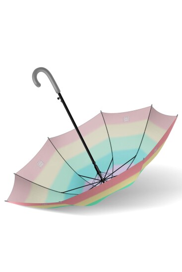 Coral High Kids Renkli Çizgili Desenli Çocuk Şemsiyesi 12664 - 8