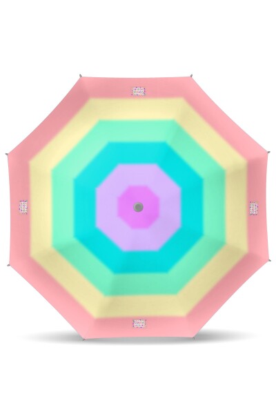 Coral High Kids Renkli Çizgili Desenli Çocuk Şemsiyesi 12664 - 2