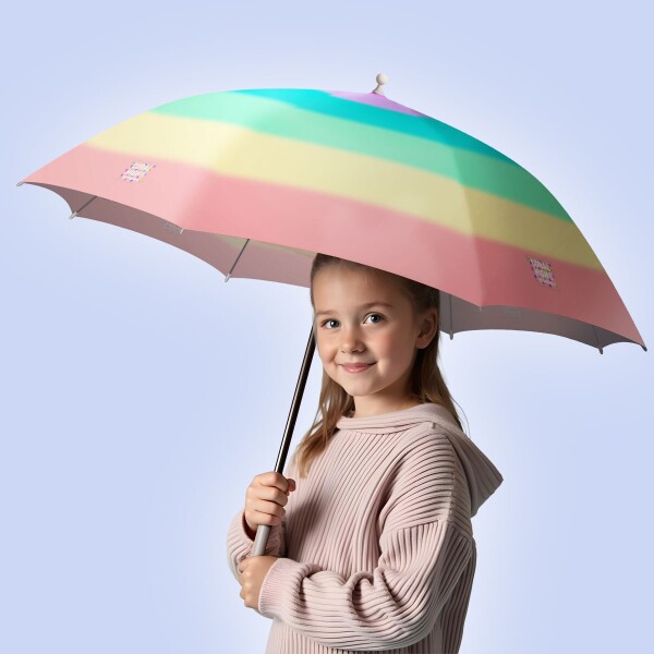 Coral High Kids Renkli Çizgili Desenli Çocuk Şemsiyesi 12664 - 4