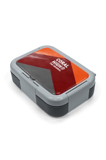 Coral High Kids Renkli Çizgili Desenli Paslanmaz Çelik Beslenme Kabı 39199 - 2