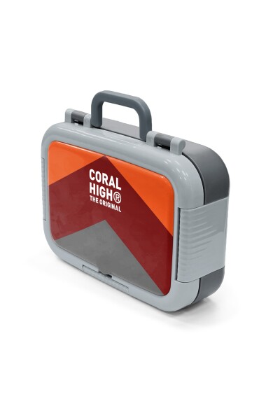 Coral High Kids Renkli Çizgili Desenli Paslanmaz Çelik Beslenme Kabı 39199 - 4