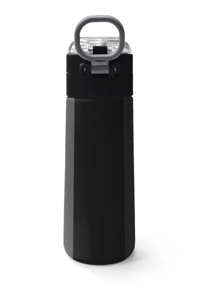 Coral High Kids Renkli Çizgili Desenli Pipetli ve Direkt İçim Çelik Termos 500 ml 31896 - 4