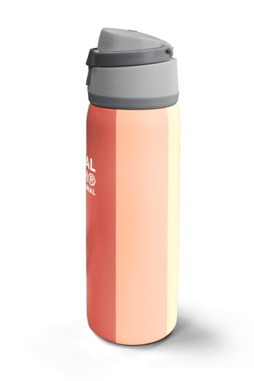 Coral High Kids Renkli Çizgili Desenli Pipetli ve Direkt İçim Çelik Termos 800 ml 38540 - 5