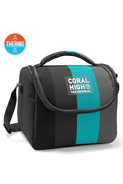 Coral High Kids Renkli Çizgili Desenli Thermo Beslenme Çantası 22796 - 1