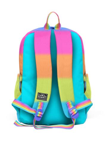 Coral High Kids Renkli Çizgili Dört Bölmeli Okul Sırt Çantası 23770 - 2