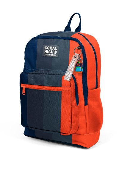 Coral High Kids Renkli Çizgili Dört Bölmeli Okul Sırt Çantası 23782 - 6