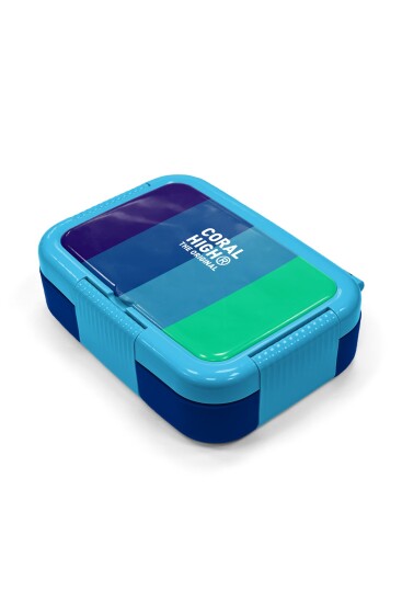 Coral High Kids Renkli Çizgili Paslanmaz Çelik Beslenme Kabı 39287 - 2