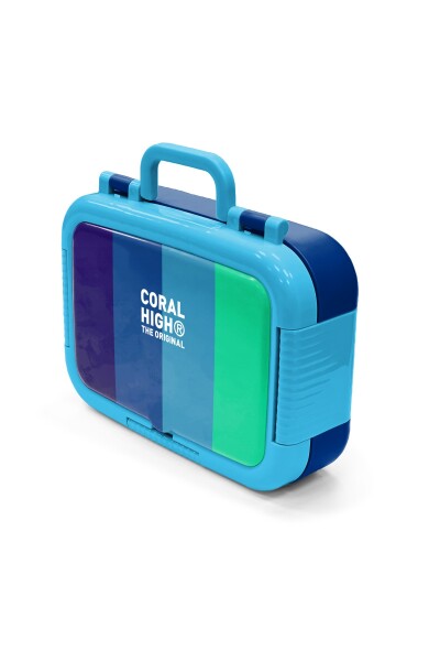 Coral High Kids Renkli Çizgili Paslanmaz Çelik Beslenme Kabı 39287 - 4