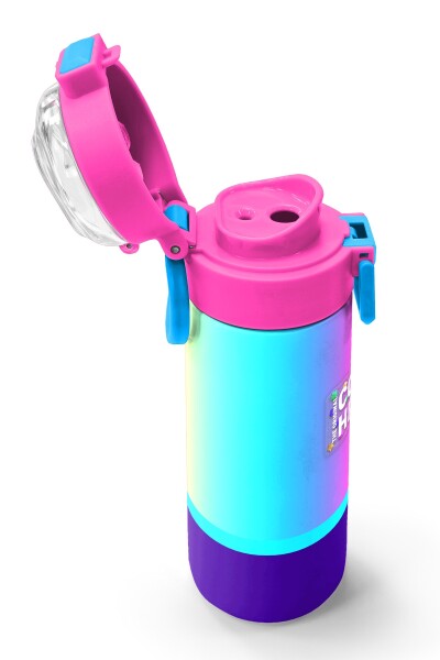 Coral High Kids Renkli Çizgili Pipetli ve Direkt İçim Çelik Termos 500 ml 31836 - 6