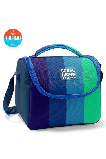 Coral High Kids Renkli Çizgili Thermo Beslenme Çantası 11797 - Coral High KIDS