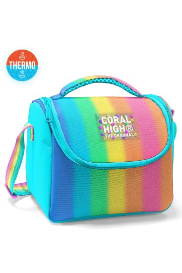 Coral High Kids Renkli Çizgili Thermo Beslenme Çantası 22773 