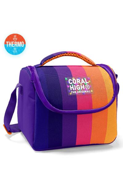 Coral High Kids Renkli Çizgili Thermo Beslenme Çantası 22774 - 1