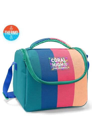 Coral High Kids Renkli Çizgili Thermo Beslenme Çantası 22779 - Coral High KIDS
