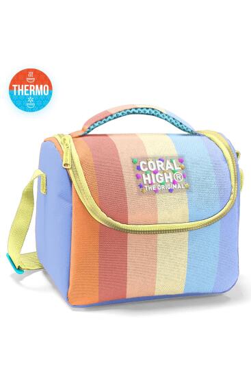 Coral High Kids Renkli Çizgili Thermo Beslenme Çantası 22780 