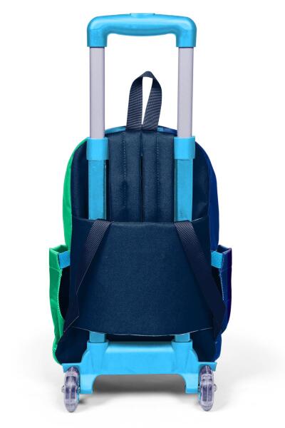 Coral High Kids Renkli Çizgili Üç Bölmeli Çekçekli Okul Sırt Çantası 23981 - 2