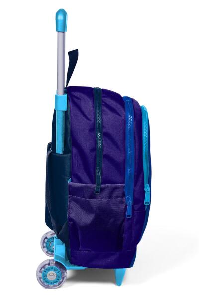 Coral High Kids Renkli Çizgili Üç Bölmeli Çekçekli Okul Sırt Çantası 23981 - 8