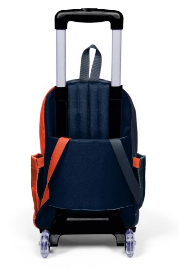 Coral High Kids Renkli Çizgili Üç Bölmeli Çekçekli Okul Sırt Çantası 23982 - 2