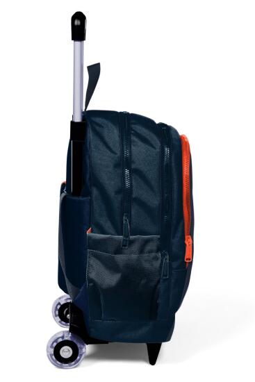 Coral High Kids Renkli Çizgili Üç Bölmeli Çekçekli Okul Sırt Çantası 23982 - 7