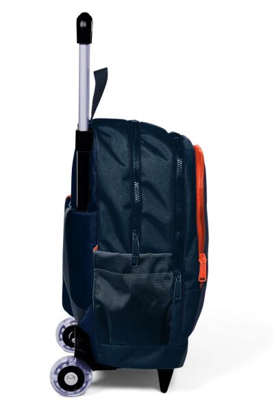 Coral High Kids Renkli Çizgili Üç Bölmeli Çekçekli Okul Sırt Çantası 23982 - 7