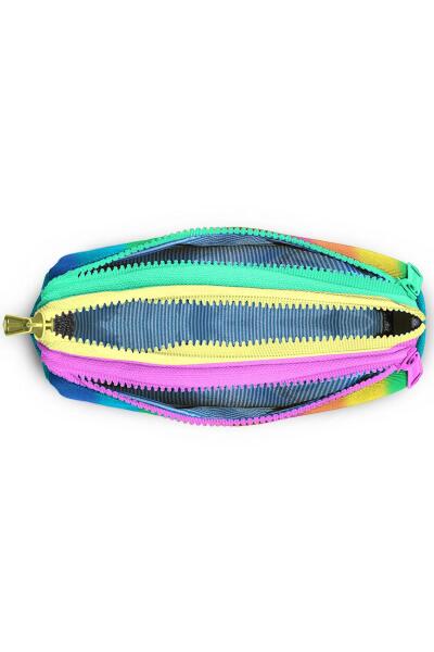 Coral High Kids Renkli Çizgili Üç Bölmeli Kalem Çantası 11173 - 4