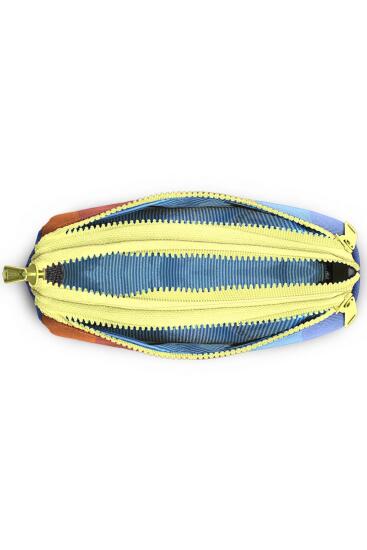 Coral High Kids Renkli Çizgili Üç Bölmeli Kalem Çantası 11180 - 4