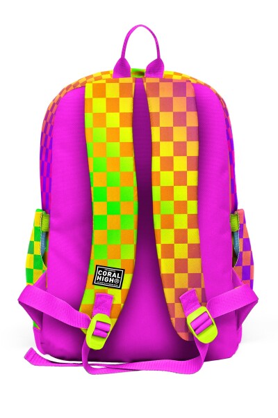 Coral High Kids Renkli Dama Desenli Okul Sırt Çantası 33203 - 2