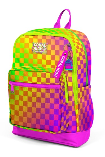 Coral High Kids Renkli Dama Desenli Okul Sırt Çantası 33203 - 6