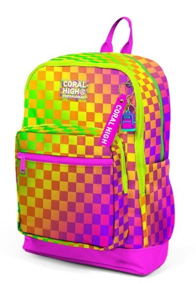 Coral High Kids Renkli Dama Desenli Okul Sırt Çantası 33203 - 6