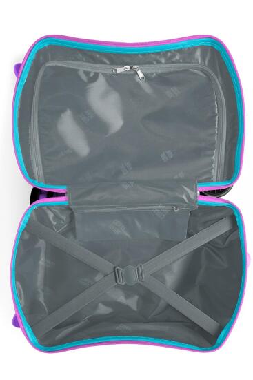 Coral High Kids Renkli Dondurmacı Kedi Desenli Otur-Çek Çocuk Valizi 16357 - 7