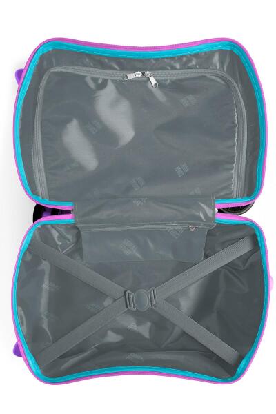 Coral High Kids Renkli Dondurmacı Kedi Desenli Otur-Çek Çocuk Valizi 16357 - 7