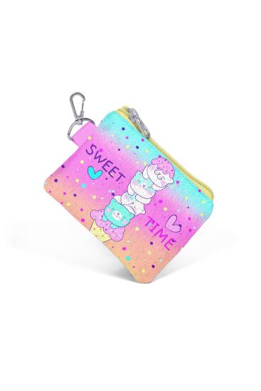 Coral High Kids Renkli Dondurmalı Kedi Desenli Bozuk Para Çantası 21930 - 3