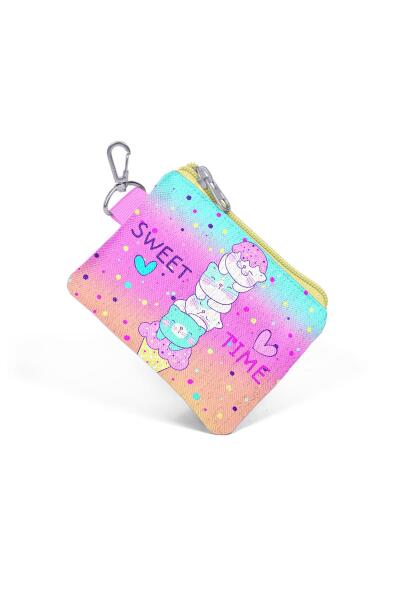 Coral High Kids Renkli Dondurmalı Kedi Desenli Bozuk Para Çantası 21930 - 3